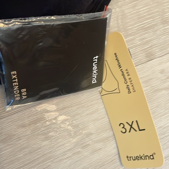 TRUEKIND | DAILY COMFORT WIREFREE SHAPER BRA | 3XL BLACK - Picture 7 of 8